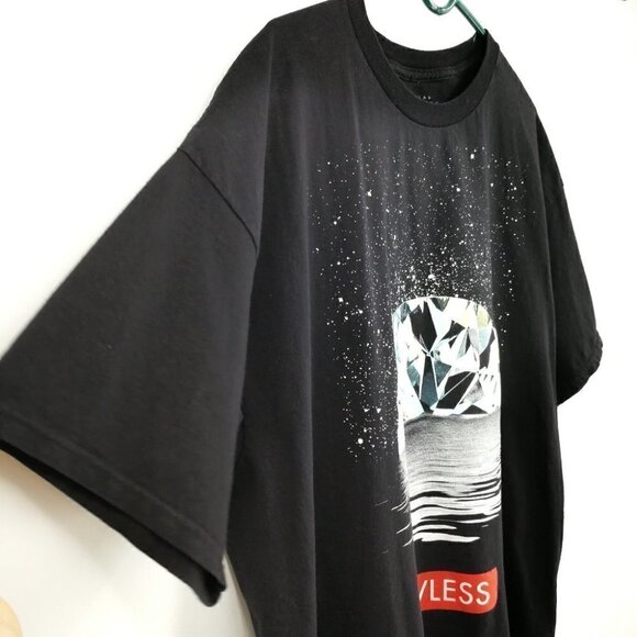 Popular Poison Men's XXL Graphic T-Shirt Flawless Diamond Black Red - Picture 4 of 6